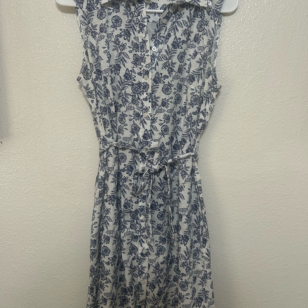 Tommy Hilfiger Blue Floral Midi Dress